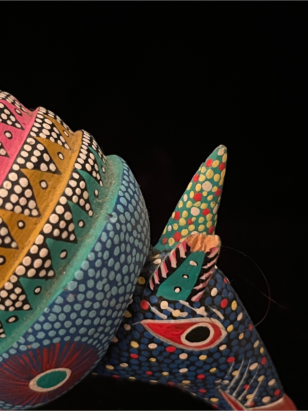 Handcrafted Mexican Folk Art Oaxacan Armadillo Alebrije Signed Jacinto Lopez - Picture 9 of 9